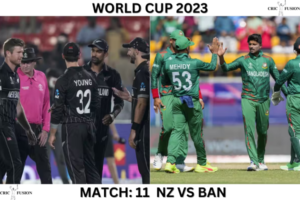 World Cup 2023: Match 11: (BAN vs NZ)