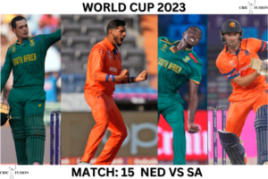 World Cup 2023: Match 15: (NED vs SA)