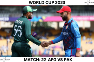 World Cup 2023: Match 22: (AFG vs PAK)
