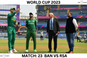 World Cup 2023: Match 23: (BAN vs SA)