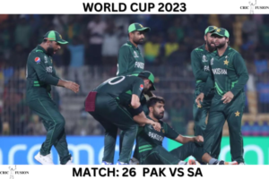 World Cup 2023: Match 26: (PAK vs SA)