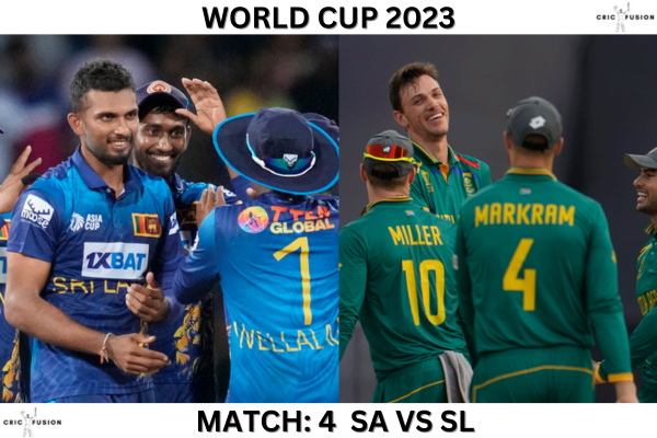 World Cup 2023 : Match 4 : (SA VS SL)
