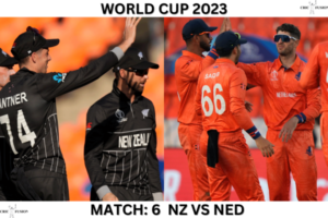 World Cup 2023: Match 6: (NZ vs NED)