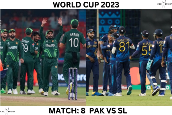 World Cup 2023: Match 8: (PAK vs SL)