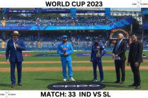 World Cup 2023: Match 33: (IND vs SL)