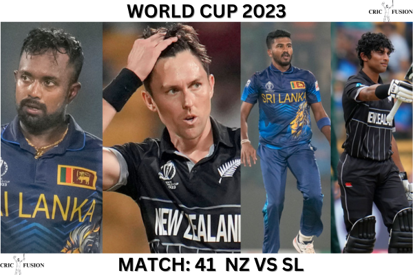 World Cup 2023: Match 41: (SL vs NZ)