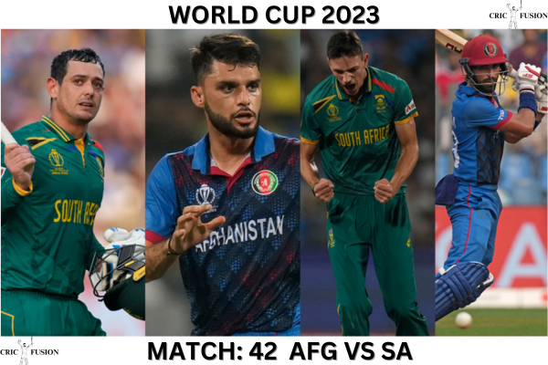 World Cup 2023: Match 42: (AFG vs SA)